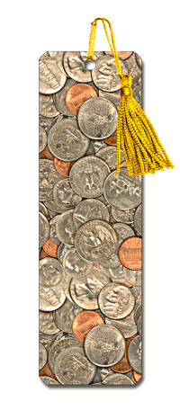 Lenticular Flip Coins Dollars USA Currency Bookmark