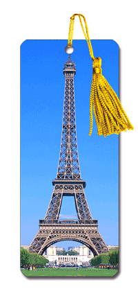 Lenticular Flip Bookmark Eiffel Tower Paris France Day and Night