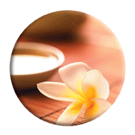 Lenticular Mirror with tropical flowers flip image