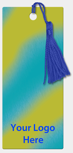 3D Lenticular Bookmark Yellow to Turquoise Gradient