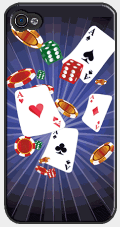 3D Lenticular Printing iPhone Skin Las Vegas Casino Cards 3D