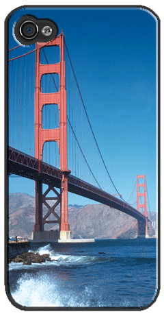 3D Lenticular Print iPhone Case San Fransisco Bridge and Trolley Flip