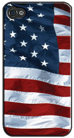 3D Lenticular iPhone Case Statue of Liberty Flag Lantor