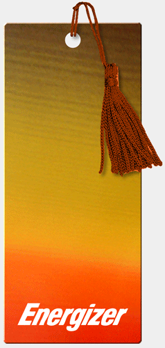 3D Lenticular Bookmark Brown Yellow Orange Gradient