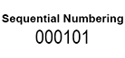 3D Lenticular Sequential Numbering