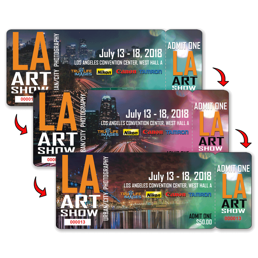 Lenticular Admission Pass / Event Tickets 3D Printing